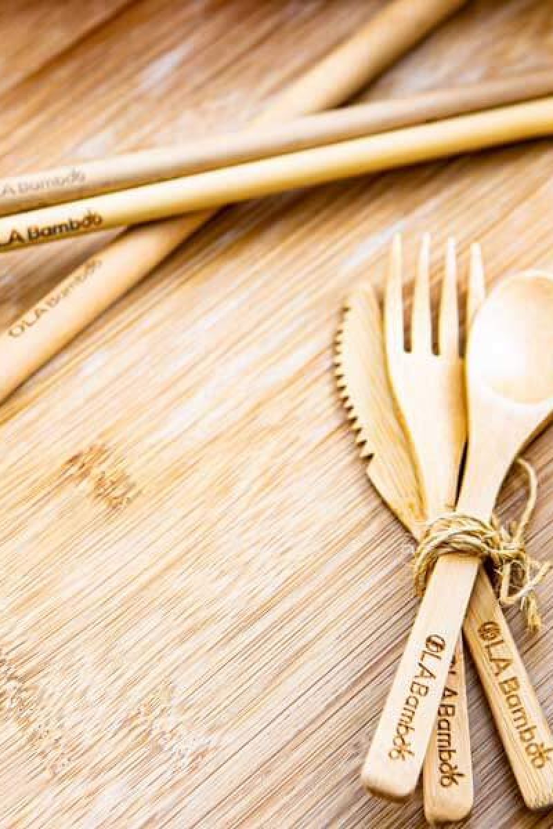 Ustensile en bambou réutilisable - couteau | OLA Bamboo