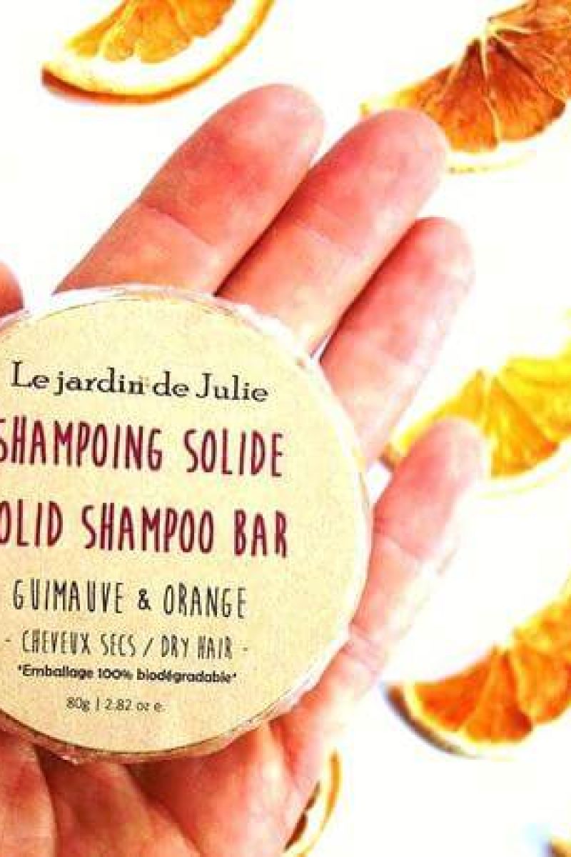 Shampoing solide - guimauve & orange | Le jardin de Julie