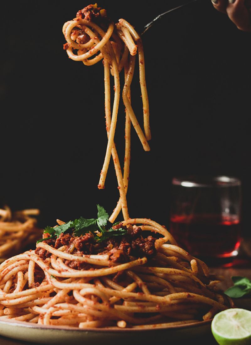Sauce à spaghetti végétalienne